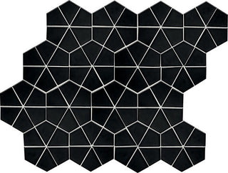 12x15 Stagecraft Multi-Polygon Intricate Geometry Mosaic Solid-Color Glossy Smooth Ceramic Tile