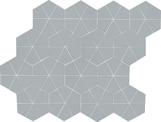 12x15 Stagecraft Multi-Polygon Intricate Geometry Mosaic Solid-Color Matte Smooth Ceramic Tile