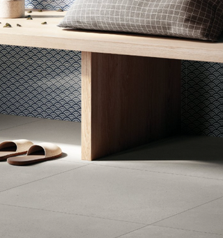 Pale Stone - 36x36 Kintsugi Natural Stone-Look Matte Smooth Porcelain Tile
