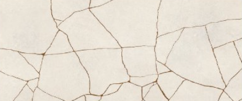 24x48 Kintsugi  Patterned Solid-Color Matte Smooth Porcelain Tile Cream Gold