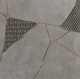 24x24 Kintsugi  Patterned Mixed-Material Look Matte Smooth Porcelain Tile Gray Mix