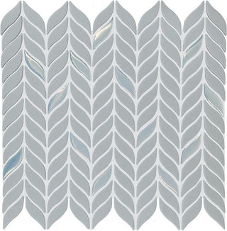 12x13 Stagecraft Hexagon Petal Floral Mosaic Mixed-Material Matte Smooth Glass Tile