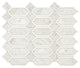 15x13 Castellina Stone Mosaics Hexagon  Mosaic Natural-Look Polished Smooth Stone Tile Soft Gray