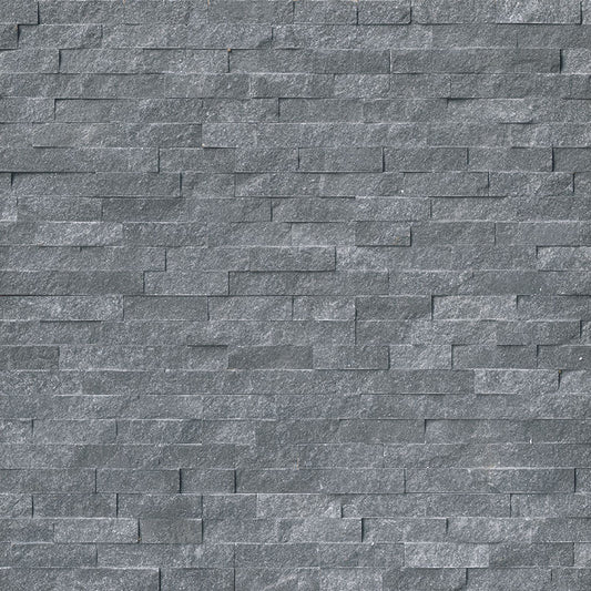 6x24 Cosmic Natural-Look Matte Textured Marble Tile Charcoal Gray