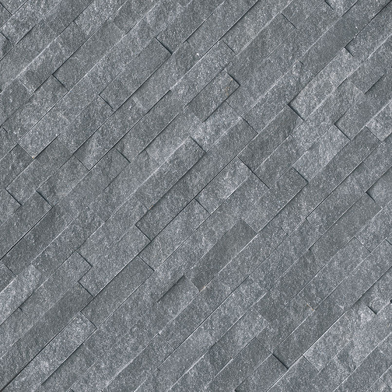 6x24 Cosmic Natural-Look Matte Textured Marble Tile Charcoal Gray