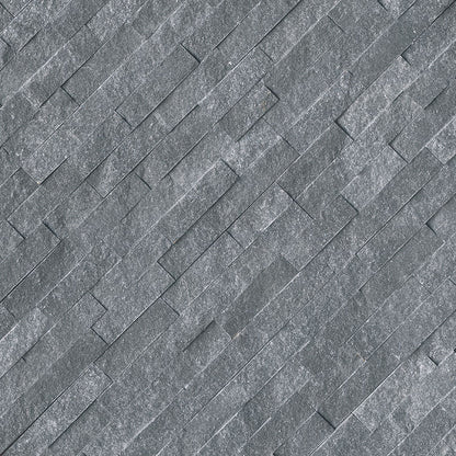 6x24 Cosmic Natural-Look Matte Textured Marble Tile Charcoal Gray