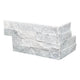 6x18 Cosmic Corner Natural-Look Matte Textured Marble Tile Pale Gray