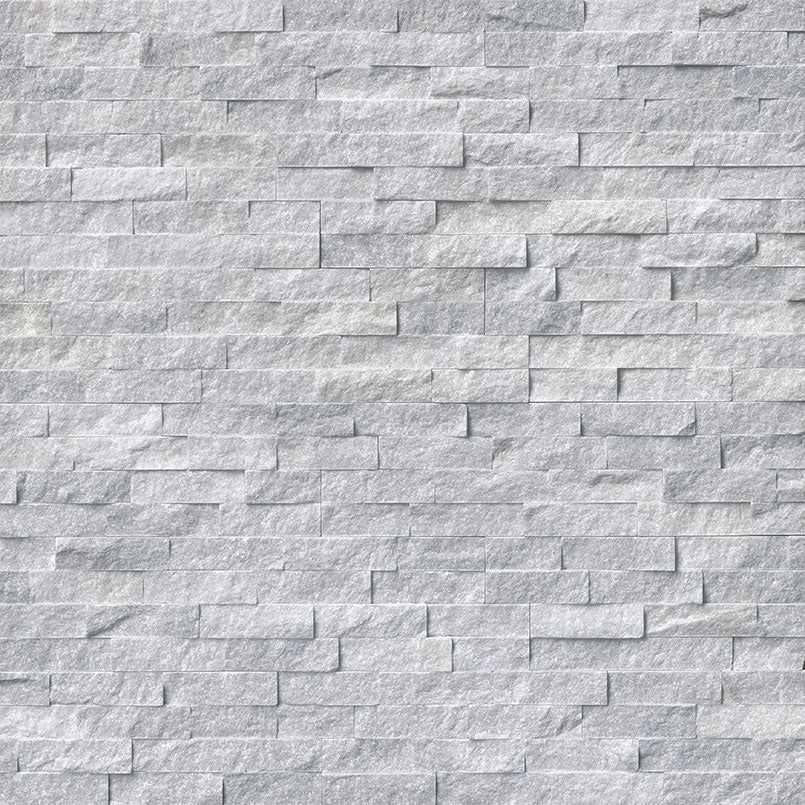 6x24 Cosmic Natural-Look Matte Textured Marble Tile Pale Gray