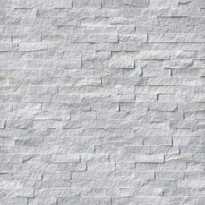 6x24 Cosmic Natural-Look Matte Textured Marble Tile Pale Gray