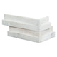 6x18 Cosmic Corner Natural-Look Matte Textured Marble Tile Soft White