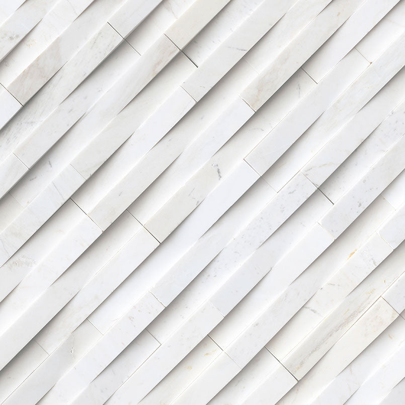 6x24 Cosmic Natural-Look Matte Textured Marble Tile Soft White