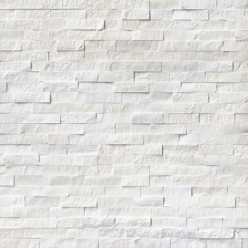 6x24 Cosmic Natural-Look Matte Textured Marble Tile Arctic White