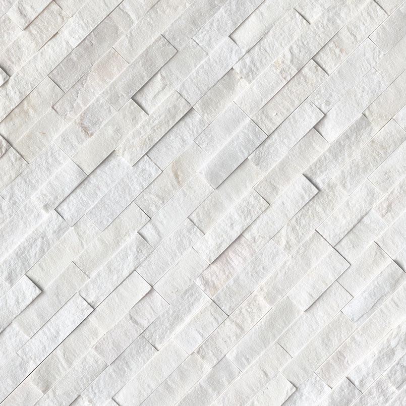 6x24 Cosmic Natural-Look Matte Textured Marble Tile Arctic White
