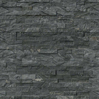 Dark Gray - 6x24 Glacial Natural-Look Matte Textured Marble Tile