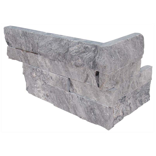 6x18 Glacial Natural-Look Matte Textured Marble Tile Light Gray