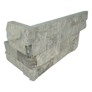 Light Grey - 6x18 Silver Stone-Look Matte Textured Marble Tile