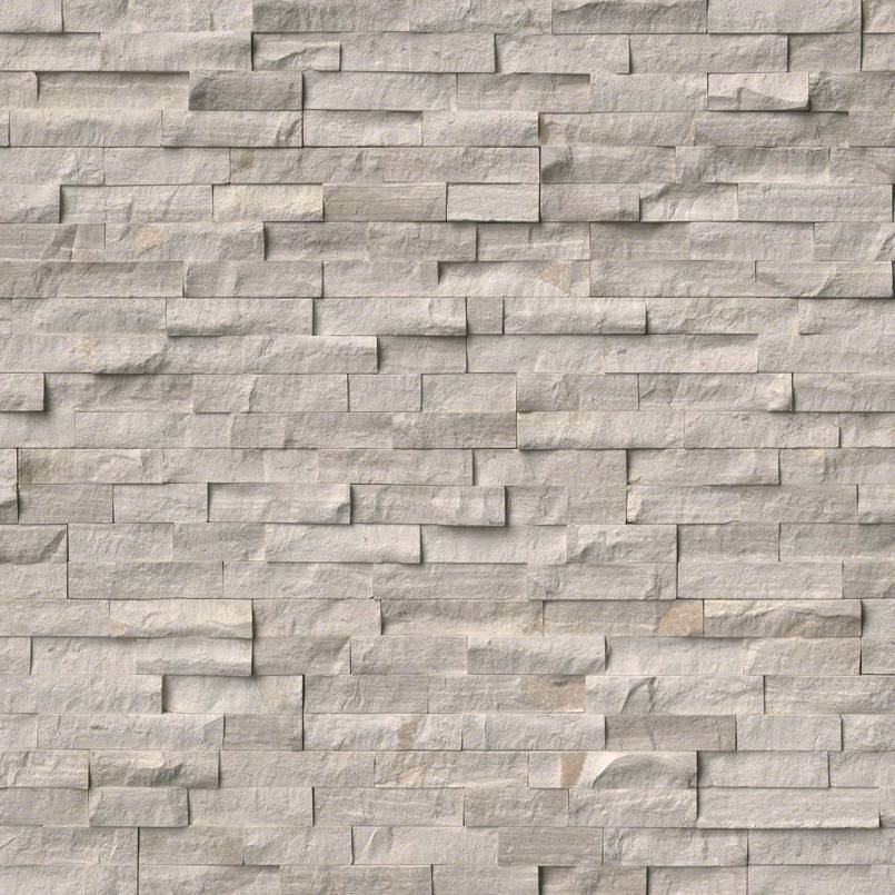 6x24 Oak Natural-Look Matte Split-Face Marble Tile Soft Gray