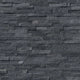 6x24 Coal Natural-Look Matte Textured Quartzite Tile Coal Gray