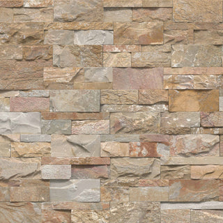 9x24 Golden Thick Natural-Look Matte Split-Face Quartzite Tile