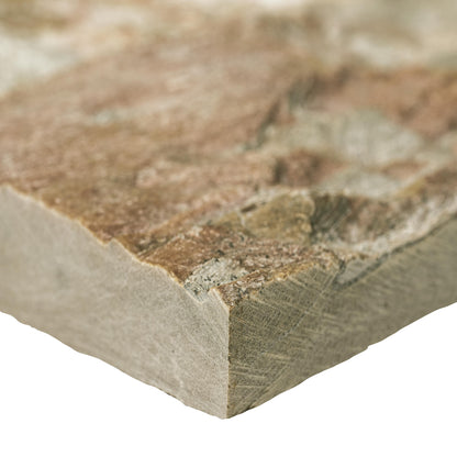 9x24 Golden Thick Natural-Look Matte Split-Face Quartzite Tile Warm Beige