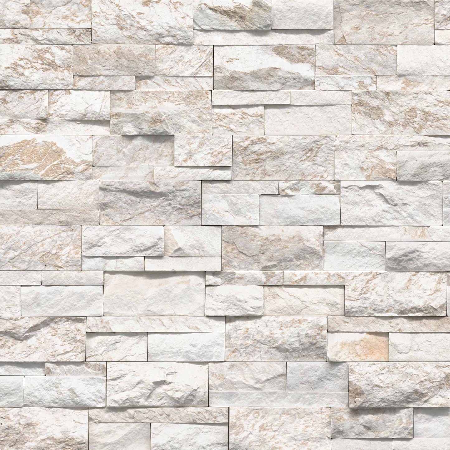 9x24 Royal Natural-Look Matte Textured Quartzite Tile Soft White