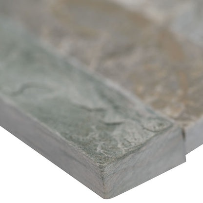 6x24 Sierra Stone-Look Matte Textured Quartzite Tile Blue Grey
