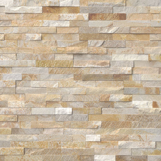 Warm Beige - 6x24 Sparkling Stone-Look Matte Textured Quartzite Tile
