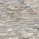6x24 Sunset Stone-Look Matte Textured Quartzite Tile Light Grey