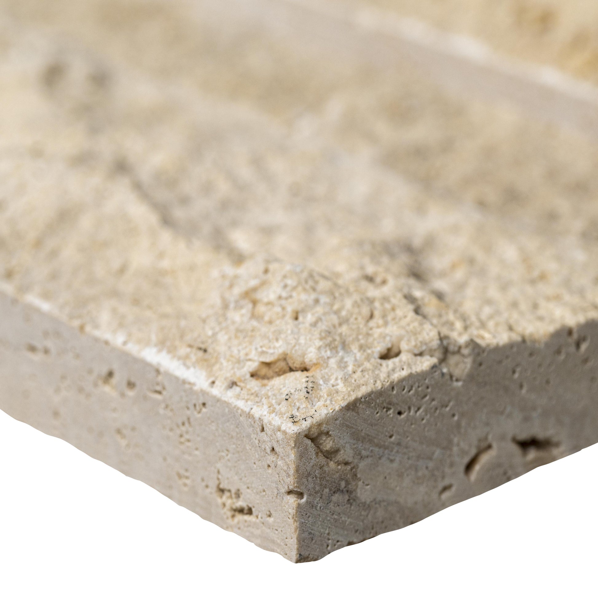 9x24 Roman Natural-Look Matte Textured Travertine Tile Warm Beige