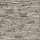 6x24 Silver Stone-Look Matte Textured Travertine Tile Warm Grey