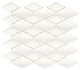 12x14 Serliana Arabesque Moroccan  Mosaic Solid-Color Matte Smooth Porcelain Tile Pure White