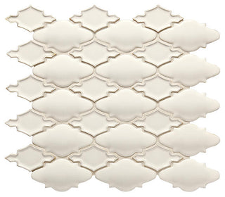 12x14 Serliana Arabesque Moroccan Mosaic Solid-Color Matte Smooth Porcelain Tile