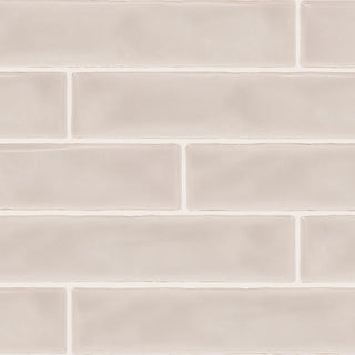 2x10 Artistic Reflections Natural Solid-Color Glossy Undulated Ceramic Tile