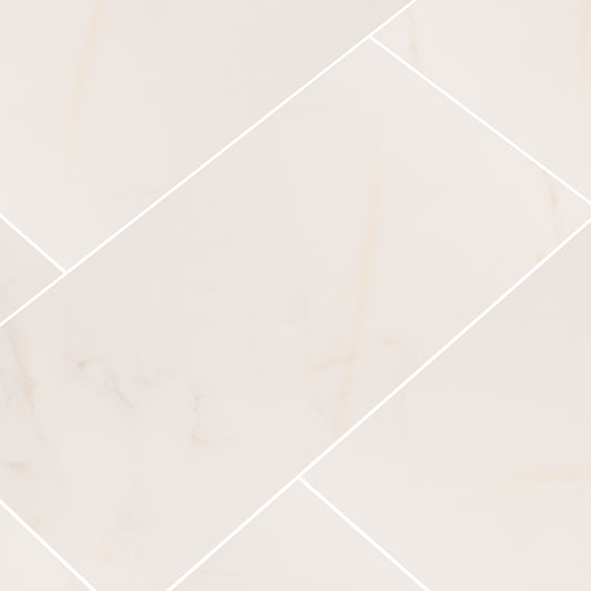 12x24 Adella Marble-Look Matte Smooth Ceramic Tile