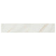 3x18 Pietra Calacatta Bullnose Marble-Look Matte Smooth Porcelain Tile Soft White