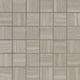 2x2 Charisma Mosaic Limestone-Look Matte Smooth Ceramic Tile Taupe Gray