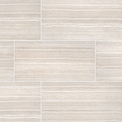 12x24 Charisma Limestone-Look Matte Smooth Ceramic Tile Beige Cream