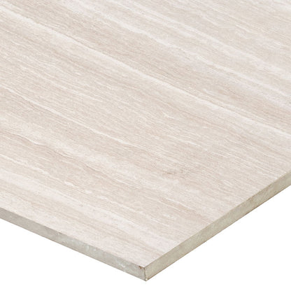 12x24 Charisma Limestone-Look Matte Smooth Ceramic Tile Beige Cream