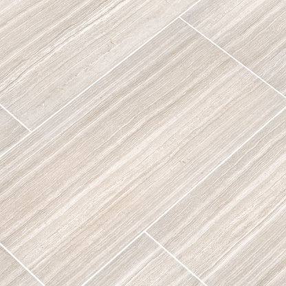 12x24 Charisma Limestone-Look Matte Smooth Ceramic Tile Beige Cream