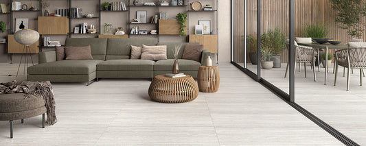 24x48 Cordova LaBlanca Travertine-Look Matte Smooth Porcelain Tile