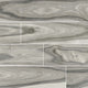 8x48 Dellano Wood-Look Polished Smooth Porcelain Tile Grey Swirl