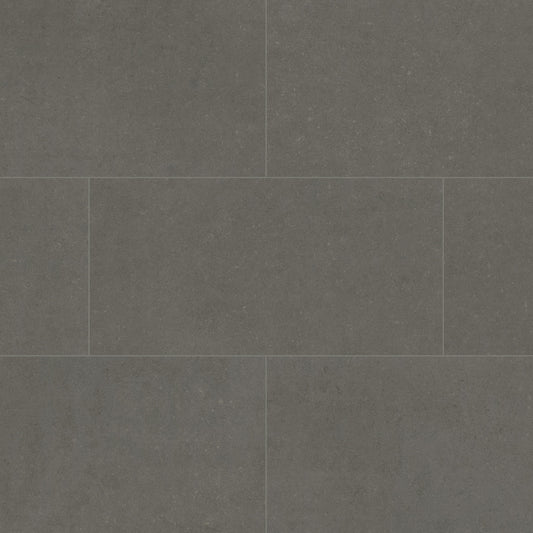 12x24 Dimensions Concrete-Look Matte Smooth Porcelain Tile Charcoal Gray