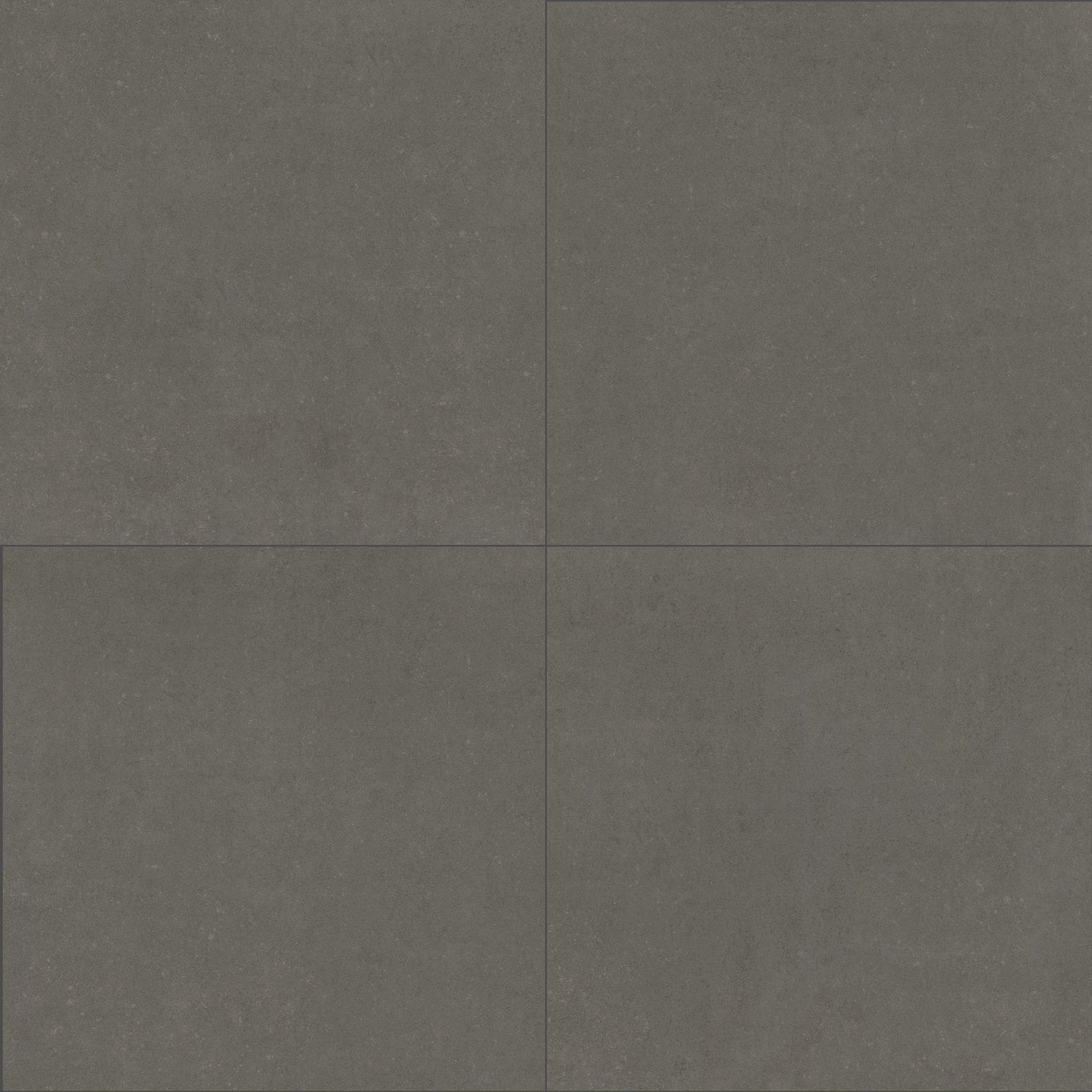 24x24 Dimensions Concrete-Look Matte Smooth Porcelain Tile Charcoal Gray