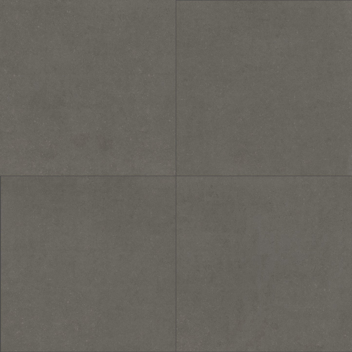 24x24 Dimensions Concrete-Look Matte Smooth Porcelain Tile Charcoal Gray