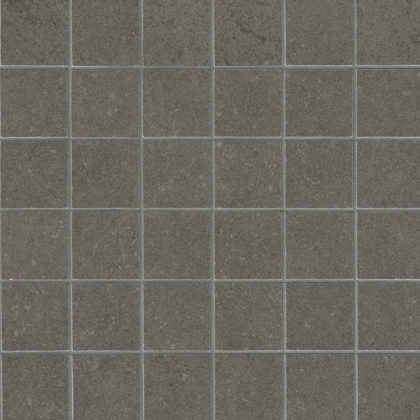 2x2 Dimensions Mosaic Concrete-Look Matte Smooth Porcelain Tile Charcoal Gray
