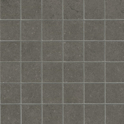 2x2 Dimensions Mosaic Concrete-Look Matte Smooth Porcelain Tile Charcoal Gray