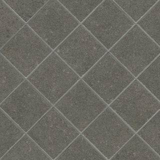 Charcoal Gray - 2x2 Dimensions Mosaic Concrete-Look Matte Smooth Porcelain Tile