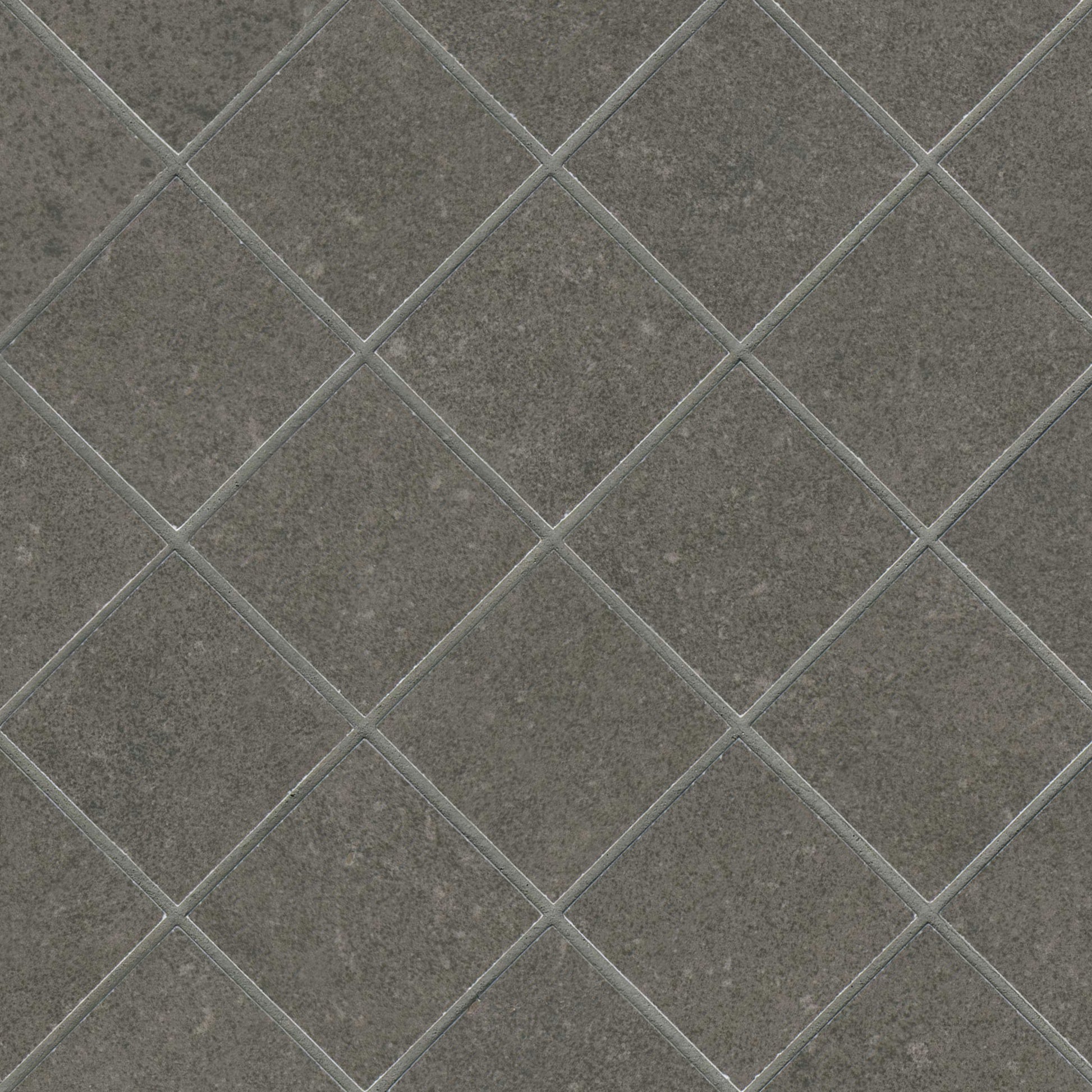 2x2 Dimensions Mosaic Concrete-Look Matte Smooth Porcelain Tile Charcoal Gray