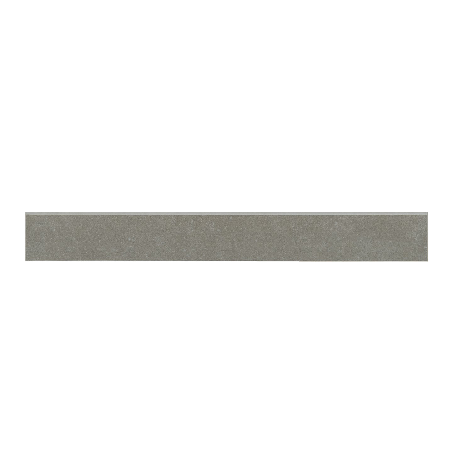3x24 Dimensions Bullnose Concrete-Look Matte Smooth Porcelain Tile Charcoal Gray