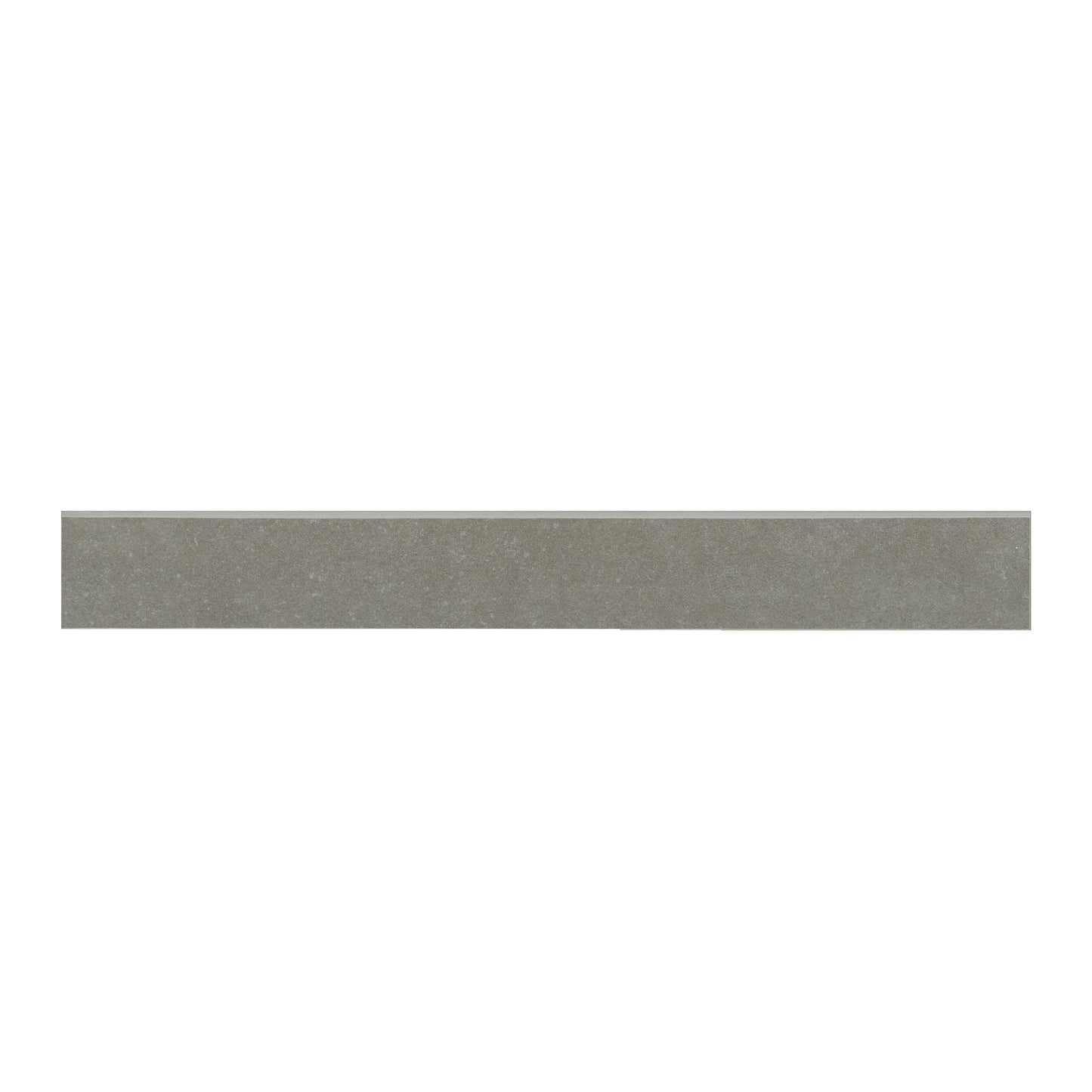 3x24 Dimensions Bullnose Concrete-Look Matte Smooth Porcelain Tile Charcoal Gray